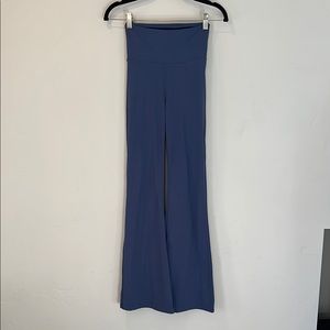 Navy Blue Wide Leg High-Waisted Pants